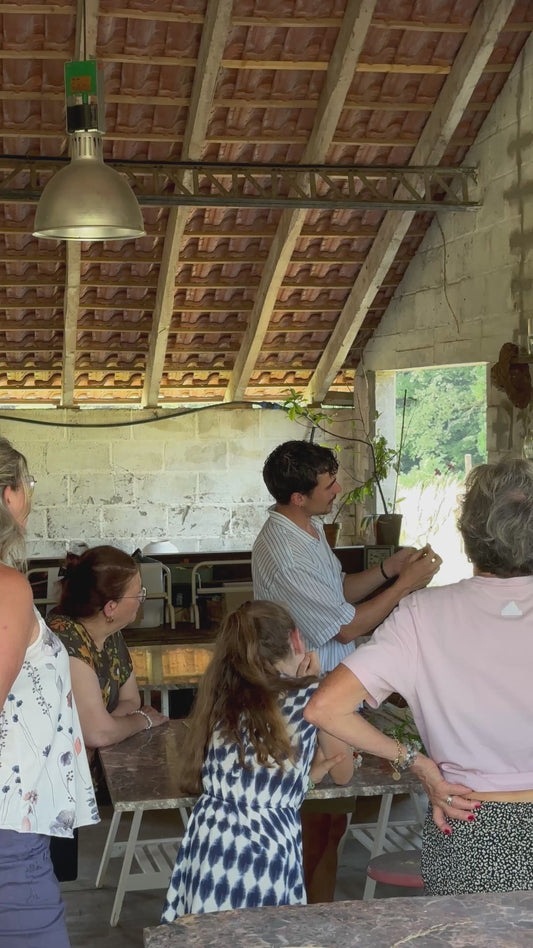 Atelier floral à la ferme